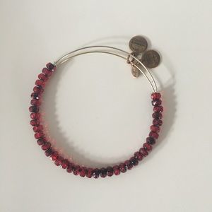 Alex and Ani Cranberry Beaded Bracelet